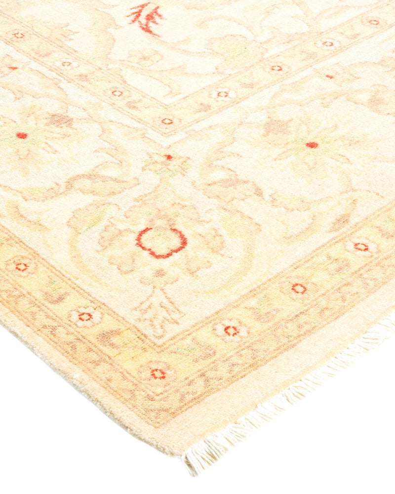 One-of-a-Kind Imported Hand-knotted Area Rug  - Ivory, 6' 0" x 9' 3" - Modern Rug Importers