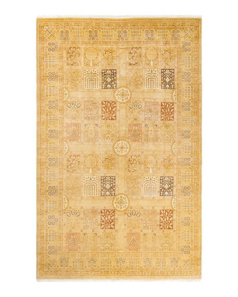 One-of-a-Kind Imported Hand-knotted Area Rug  - Ivory, 6' 0" x 9' 6" - Modern Rug Importers