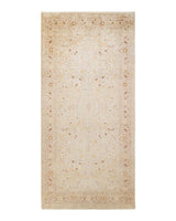 One-of-a-Kind Imported Hand-knotted Area Rug  - Ivory, 6' 1" x 12' 5" - Modern Rug Importers