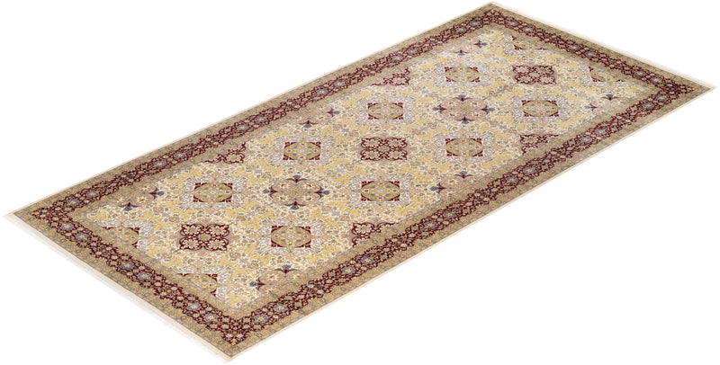 One-of-a-Kind Imported Hand-knotted Area Rug  - Ivory, 6' 1" x 13' 1" - Modern Rug Importers