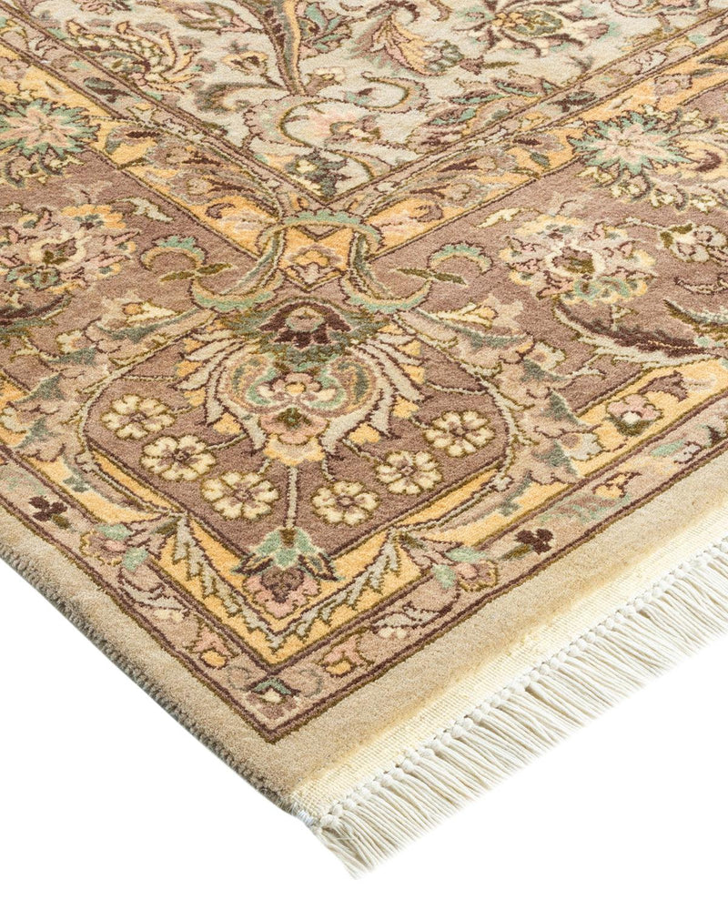 One-of-a-Kind Imported Hand-Knotted Area Rug  - Ivory, 6' 1" x 6' 4" - Modern Rug Importers