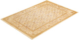 One-of-a-Kind Imported Hand-Knotted Area Rug  - Ivory, 6' 1" x 8' 7" - Modern Rug Importers