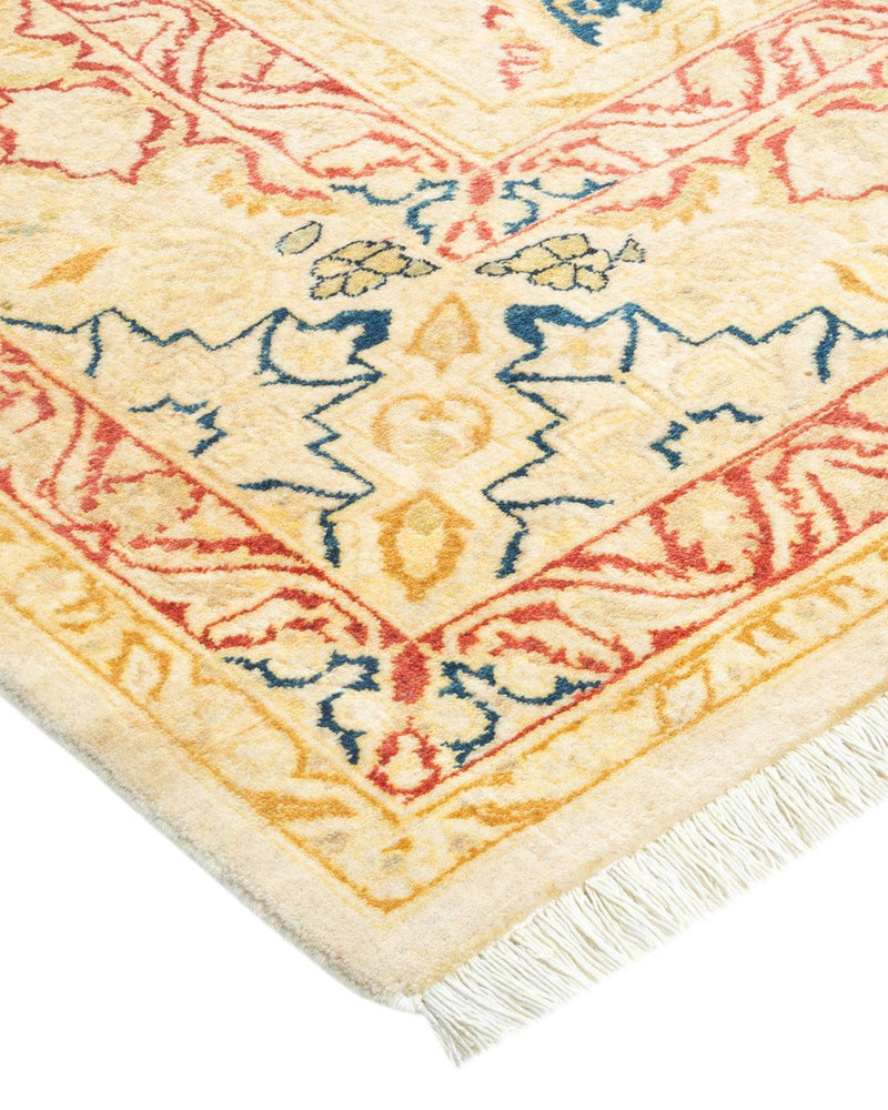 One-of-a-Kind Imported Hand-knotted Area Rug  - Ivory, 6' 1" x 8' 9" - Modern Rug Importers
