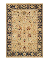 One-of-a-Kind Imported Hand-Knotted Area Rug  - Ivory, 6' 1" x 9' 0" - Modern Rug Importers