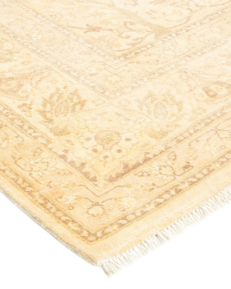 One-of-a-Kind Imported Hand-knotted Area Rug  - Ivory, 6' 1" x 9' 0" - Modern Rug Importers