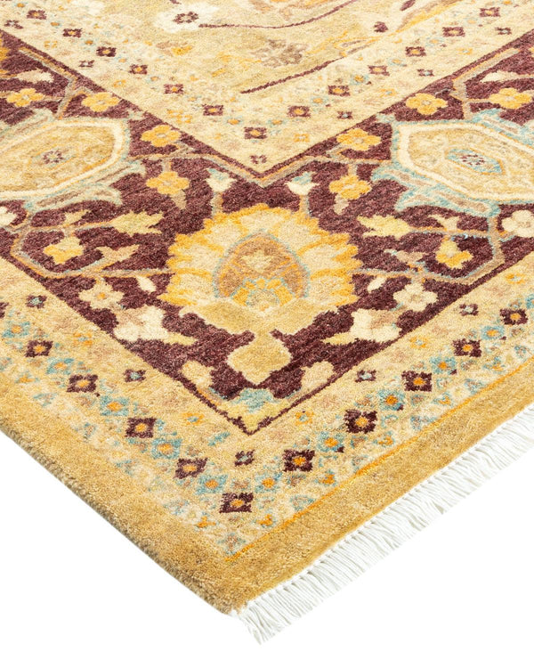 One-of-a-Kind Imported Hand-Knotted Area Rug  - Ivory, 6' 1" x 9' 2" - Modern Rug Importers