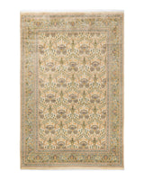 One-of-a-Kind Imported Hand-knotted Area Rug  - Ivory, 6' 1" x 9' 3" - Modern Rug Importers