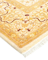 One-of-a-Kind Imported Hand-knotted Area Rug  - Ivory, 6' 1" x 9' 7" - Modern Rug Importers