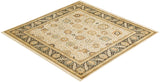 One-of-a-Kind Imported Hand-knotted Area Rug  - Ivory, 6' 2" x 6' 2" - Modern Rug Importers