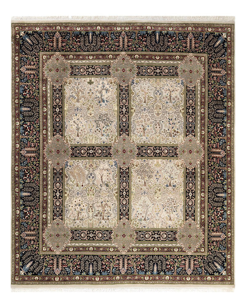 One-of-a-Kind Imported Hand-knotted Area Rug  - Ivory, 6' 2" x 7' 1" - Modern Rug Importers