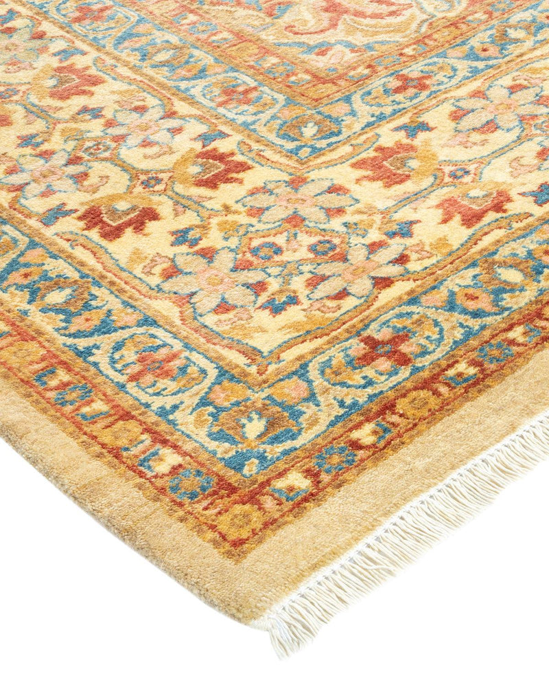 One-of-a-Kind Imported Hand-knotted Area Rug  - Ivory, 6' 2" x 8' 3" - Modern Rug Importers