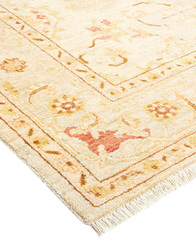 One-of-a-Kind Imported Hand-knotted Area Rug  - Ivory, 6' 3" x 9' 0" - Modern Rug Importers