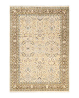 One-of-a-Kind Imported Hand-Knotted Area Rug  - Ivory, 6' 3" x 9' 1" - Modern Rug Importers