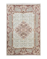 One-of-a-Kind Imported Hand-Knotted Area Rug  - Ivory, 6' 3" x 9' 2" - Modern Rug Importers