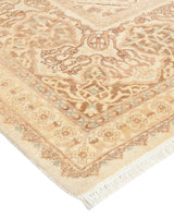 One-of-a-Kind Imported Hand-knotted Area Rug  - Ivory, 6' 3" x 9' 5" - Modern Rug Importers