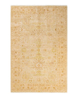 One-of-a-Kind Imported Hand-knotted Area Rug  - Ivory, 6' 3" x 9' 6" - Modern Rug Importers