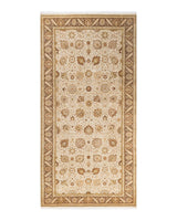 One-of-a-Kind Imported Hand-knotted Area Rug  - Ivory, 6' 4" x 12' 9" - Modern Rug Importers