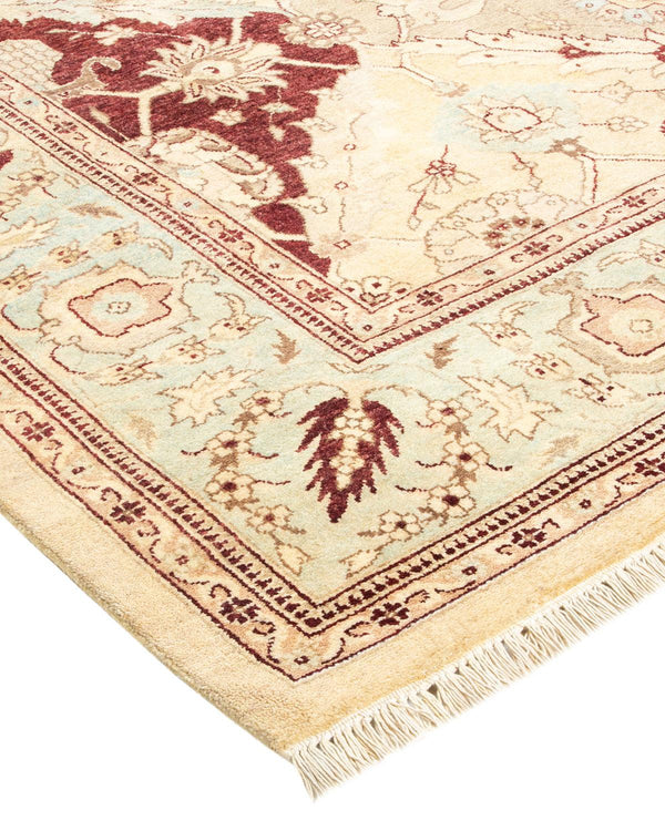 One-of-a-Kind Imported Hand-Knotted Area Rug  - Ivory, 6' 4" x 8' 10" - Modern Rug Importers