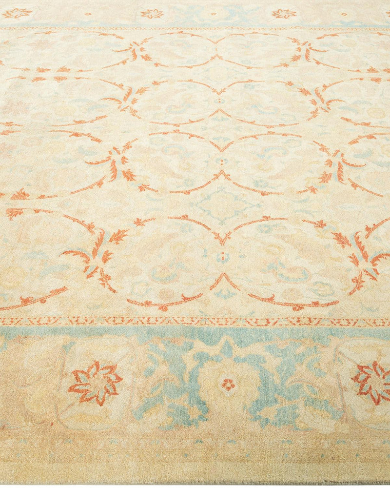 One-of-a-Kind Imported Hand-knotted Area Rug  - Ivory, 6' 4" x 8' 8" - Modern Rug Importers