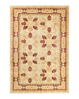 One-of-a-Kind Imported Hand-knotted Area Rug  - Ivory, 6' 5" x 9' 5" - Modern Rug Importers