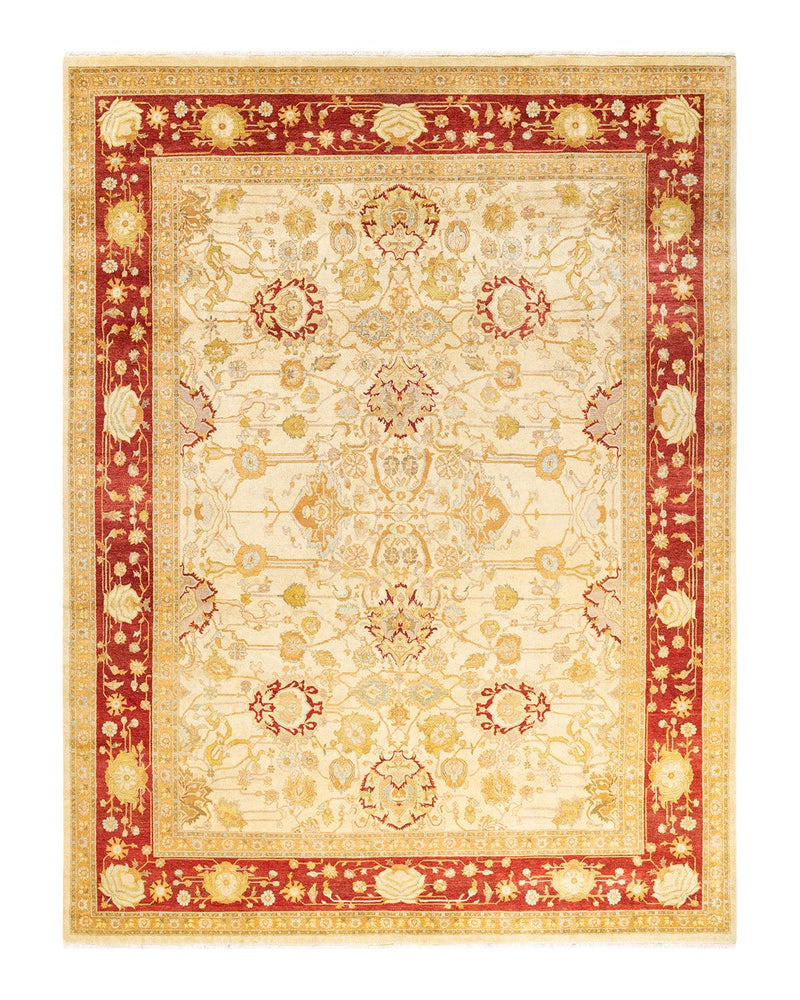 One-of-a-Kind Imported Hand-knotted Area Rug  - Ivory, 7' 10" x 10' 7" - Modern Rug Importers