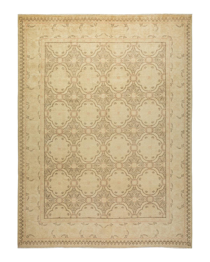 One-of-a-Kind Imported Hand-knotted Area Rug  - Ivory, 7' 9" x 10' 5" - Modern Rug Importers