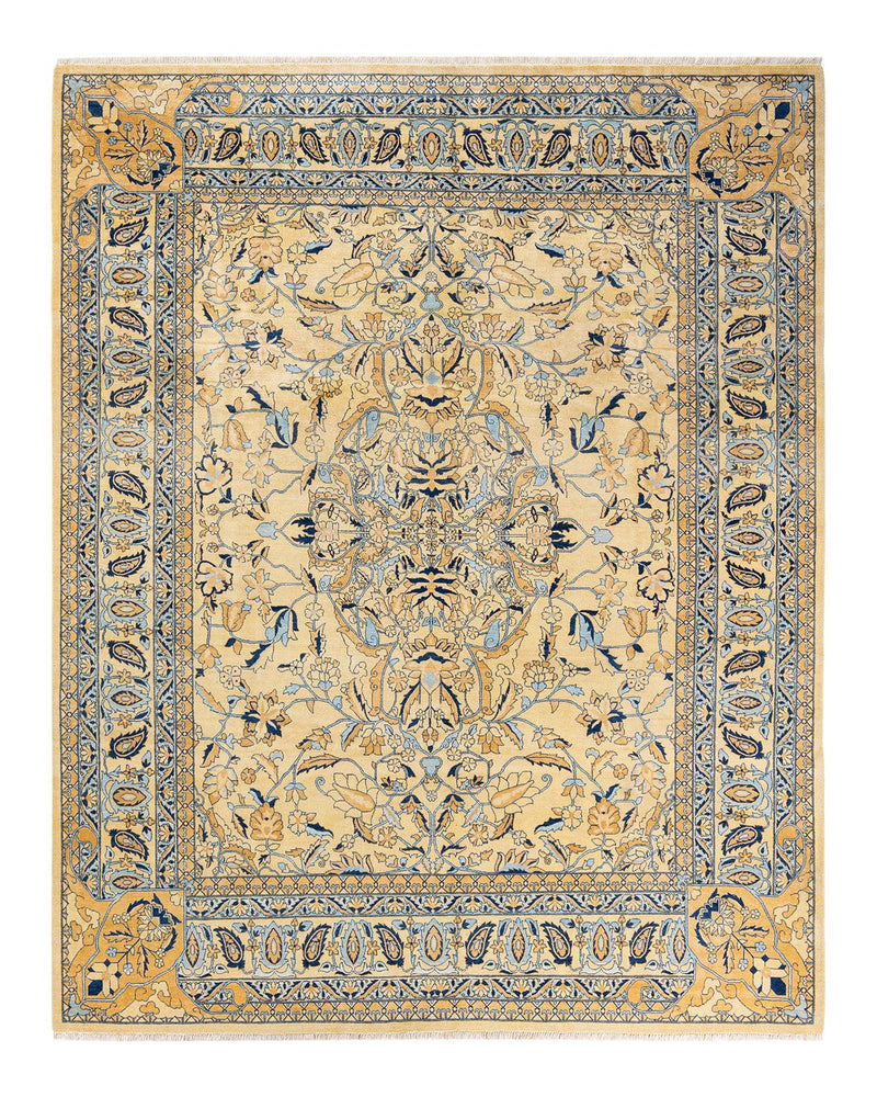 One-of-a-Kind Imported Hand-knotted Area Rug  - Ivory, 8' 0" x 10' 2" - Modern Rug Importers