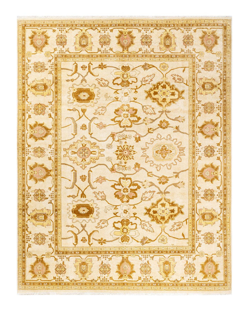 One-of-a-Kind Imported Hand-Knotted Area Rug  - Ivory, 8' 0" x 10' 4" - Modern Rug Importers
