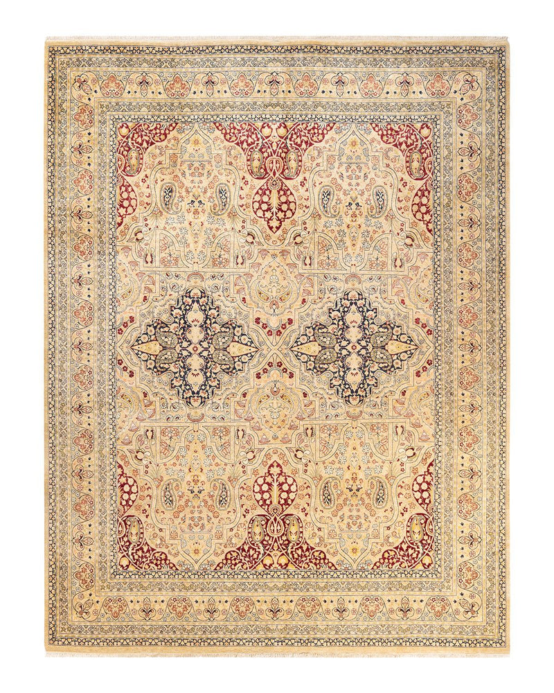 One-of-a-Kind Imported Hand-Knotted Area Rug  - Ivory, 8' 0" x 10' 5" - Modern Rug Importers
