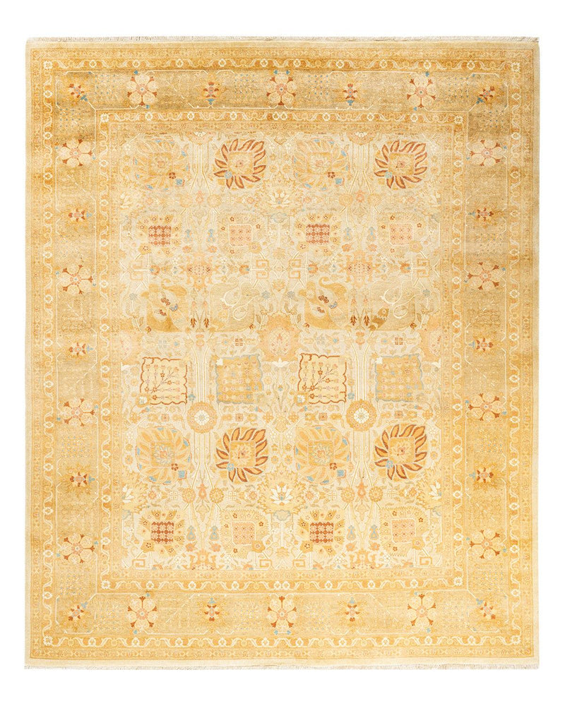 One-of-a-Kind Imported Hand-knotted Area Rug  - Ivory, 8' 0" x 9' 10" - Modern Rug Importers