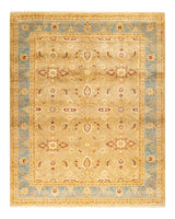 One-of-a-Kind Imported Hand-knotted Area Rug  - Ivory,  8' 1" x 10' 2" - Modern Rug Importers