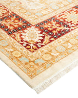 One-of-a-Kind Imported Hand-Knotted Area Rug  - Ivory, 8' 1" x 10' 2" - Modern Rug Importers
