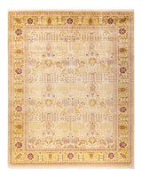 One-of-a-Kind Imported Hand-Knotted Area Rug  - Ivory, 8' 1" x 10' 3" - Modern Rug Importers