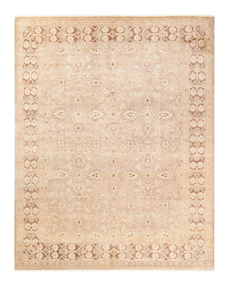 One-of-a-Kind Imported Hand-Knotted Area Rug  - Ivory, 8' 1" x 10' 5" - Modern Rug Importers