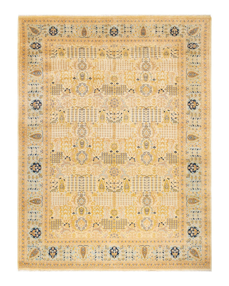 One-of-a-Kind Imported Hand-knotted Area Rug  - Ivory,  8' 1" x 10' 9" - Modern Rug Importers