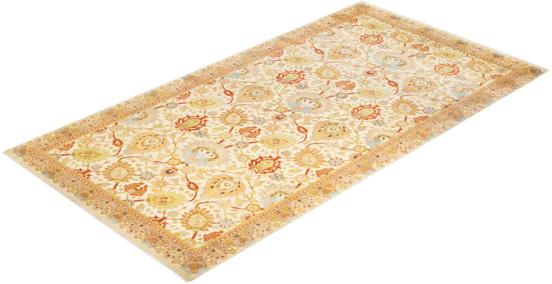 One-of-a-Kind Imported Hand-knotted Area Rug  - Ivory,  8' 1" x 15' 6" - Modern Rug Importers