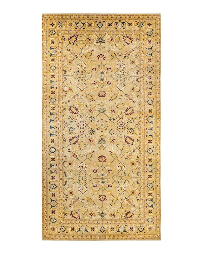 One-of-a-Kind Imported Hand-knotted Area Rug  - Ivory, 8' 1" x 15' 8" - Modern Rug Importers