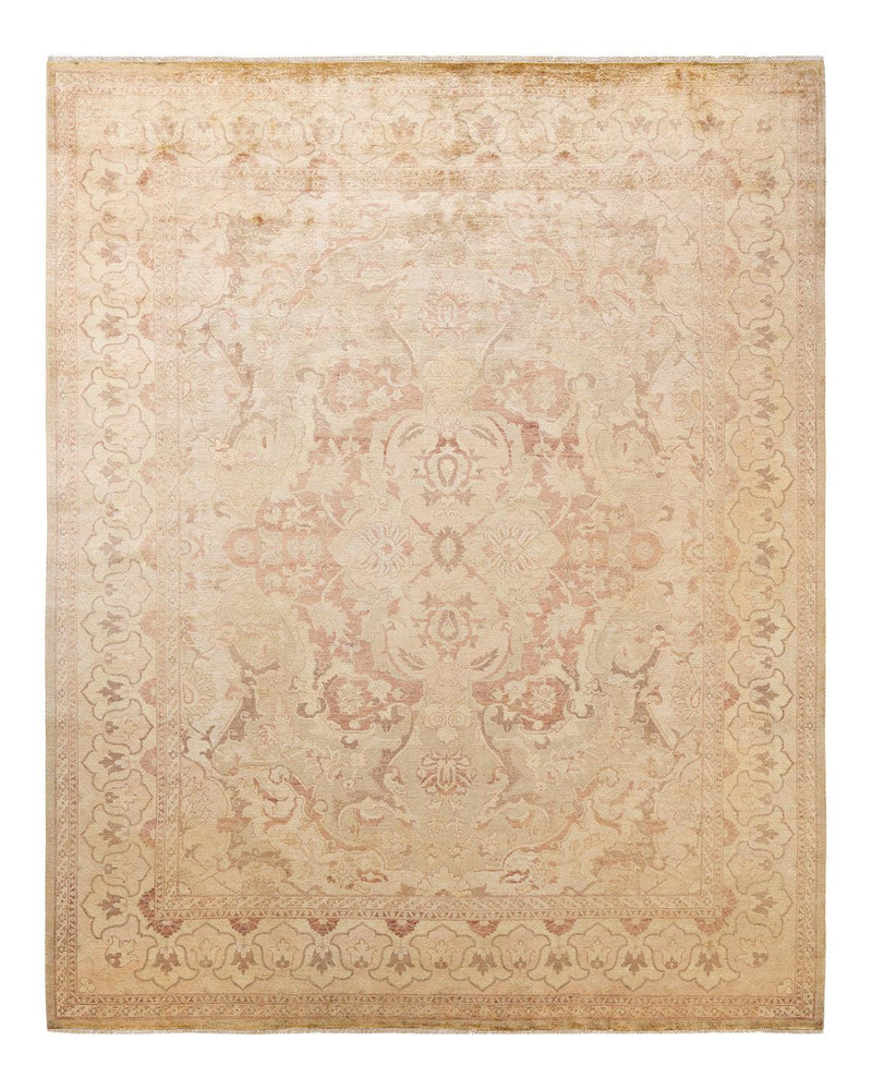 One-of-a-Kind Imported Hand-knotted Area Rug  - Ivory, 8' 1" x 9' 10" - Modern Rug Importers