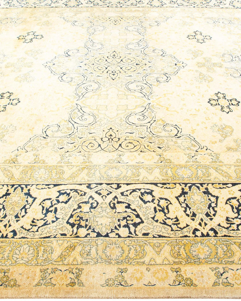 One-of-a-Kind Imported Hand-Knotted Area Rug  - Ivory, 8' 1" x 9' 10" - Modern Rug Importers
