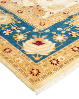 One-of-a-Kind Imported Hand-Knotted Area Rug  - Ivory, 8' 1" x 9' 9" - Modern Rug Importers