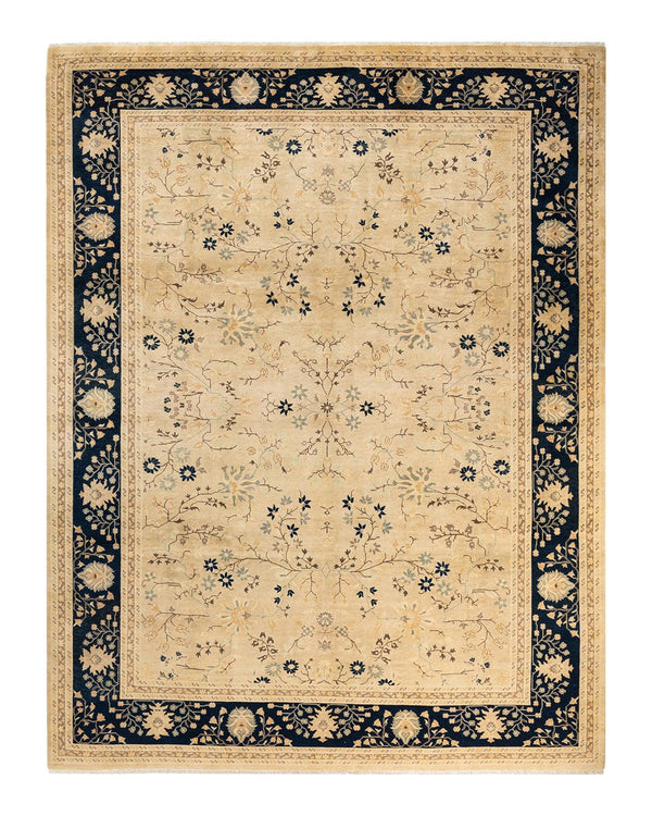 One-of-a-Kind Imported Hand-Knotted Area Rug  - Ivory, 8' 10" x 12' 0" - Modern Rug Importers