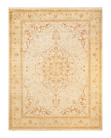 One-of-a-Kind Imported Hand-knotted Area Rug  - Ivory, 8' 10" x 12' 0" - Modern Rug Importers