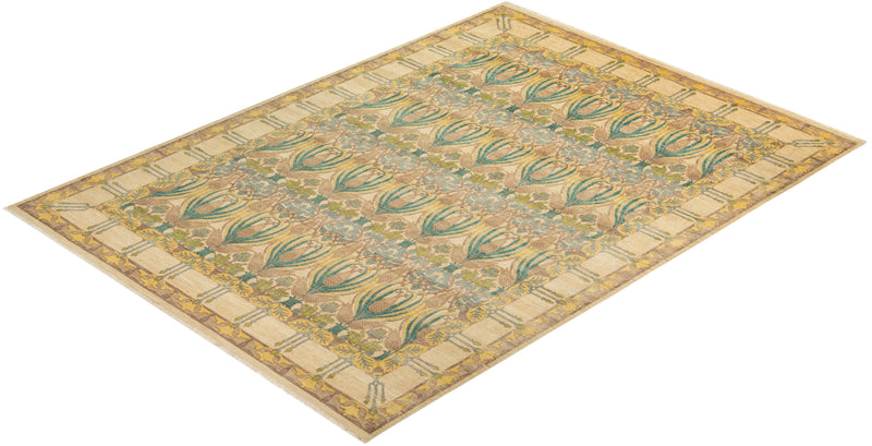 One-of-a-Kind Imported Hand-knotted Area Rug  - Ivory, 8' 10" x 12' 1" - Modern Rug Importers