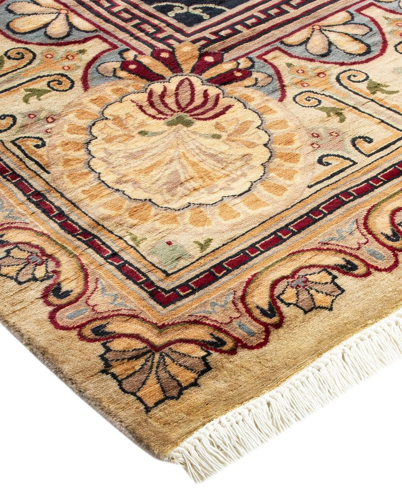 One-of-a-Kind Imported Hand-Knotted Area Rug  - Ivory, 8' 10" x 12' 3" - Modern Rug Importers