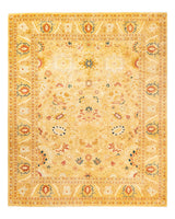 One-of-a-Kind Imported Hand-Knotted Area Rug  - Ivory, 8' 2" x 10' 1" - Modern Rug Importers