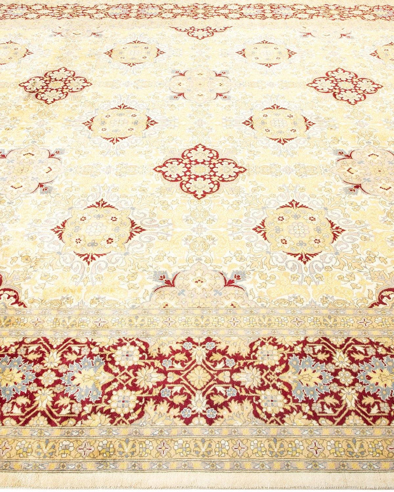 One-of-a-Kind Imported Hand-Knotted Area Rug  - Ivory, 8' 2" x 10' 3" - Modern Rug Importers