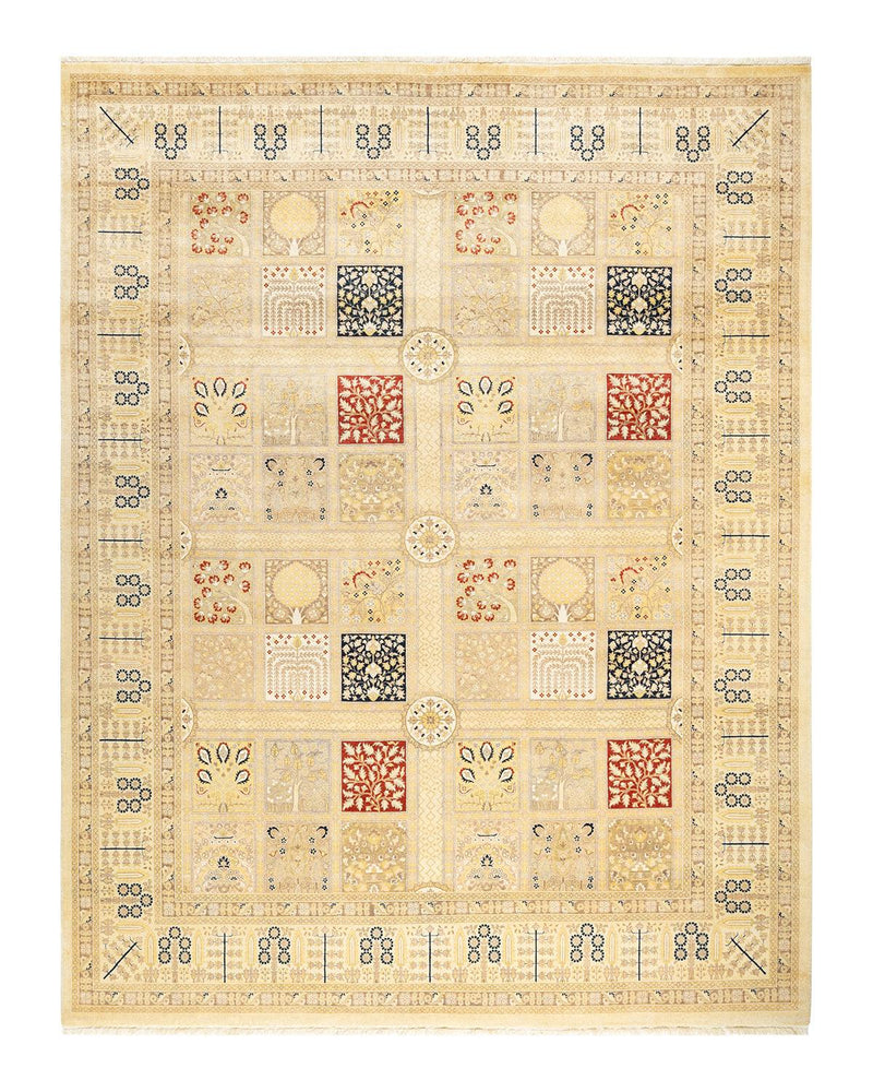 One-of-a-Kind Imported Hand-knotted Area Rug  - Ivory,  8' 2" x 10' 4" - Modern Rug Importers