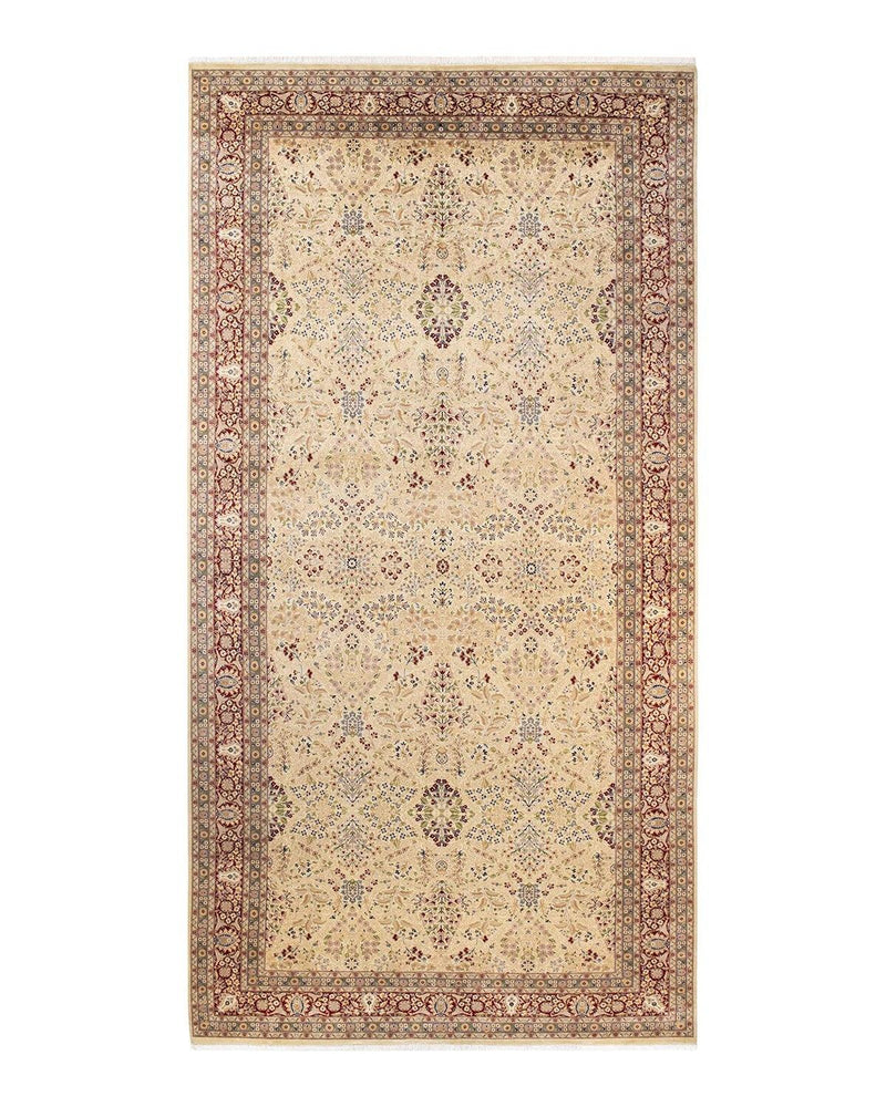 One-of-a-Kind Imported Hand-knotted Area Rug  - Ivory, 8' 2" x 16' 1" - Modern Rug Importers