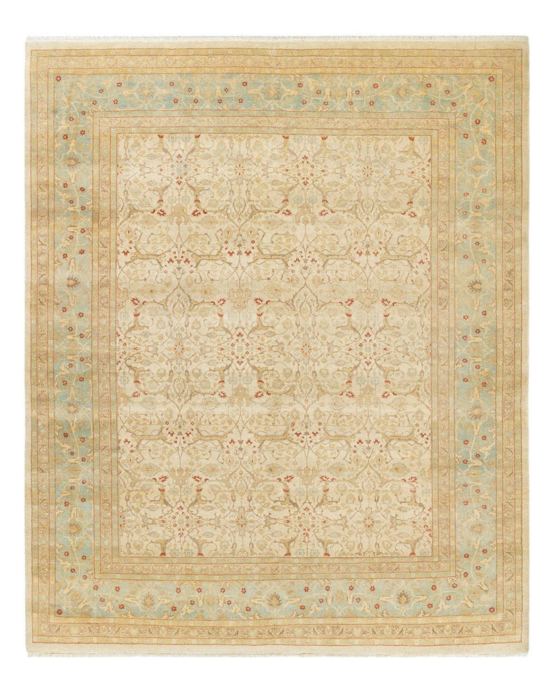 One-of-a-Kind Imported Hand-knotted Area Rug  - Ivory, 8' 2" x 9' 5" - Modern Rug Importers