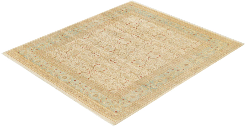 One-of-a-Kind Imported Hand-knotted Area Rug  - Ivory, 8' 2" x 9' 5" - Modern Rug Importers